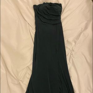 green maxi dress // prom